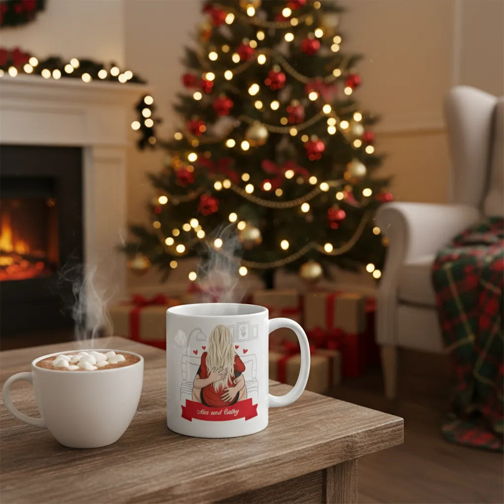 Boyfriend Personalized Funny Coffee Mug - My Girlfriend is Hotter than My Coffee