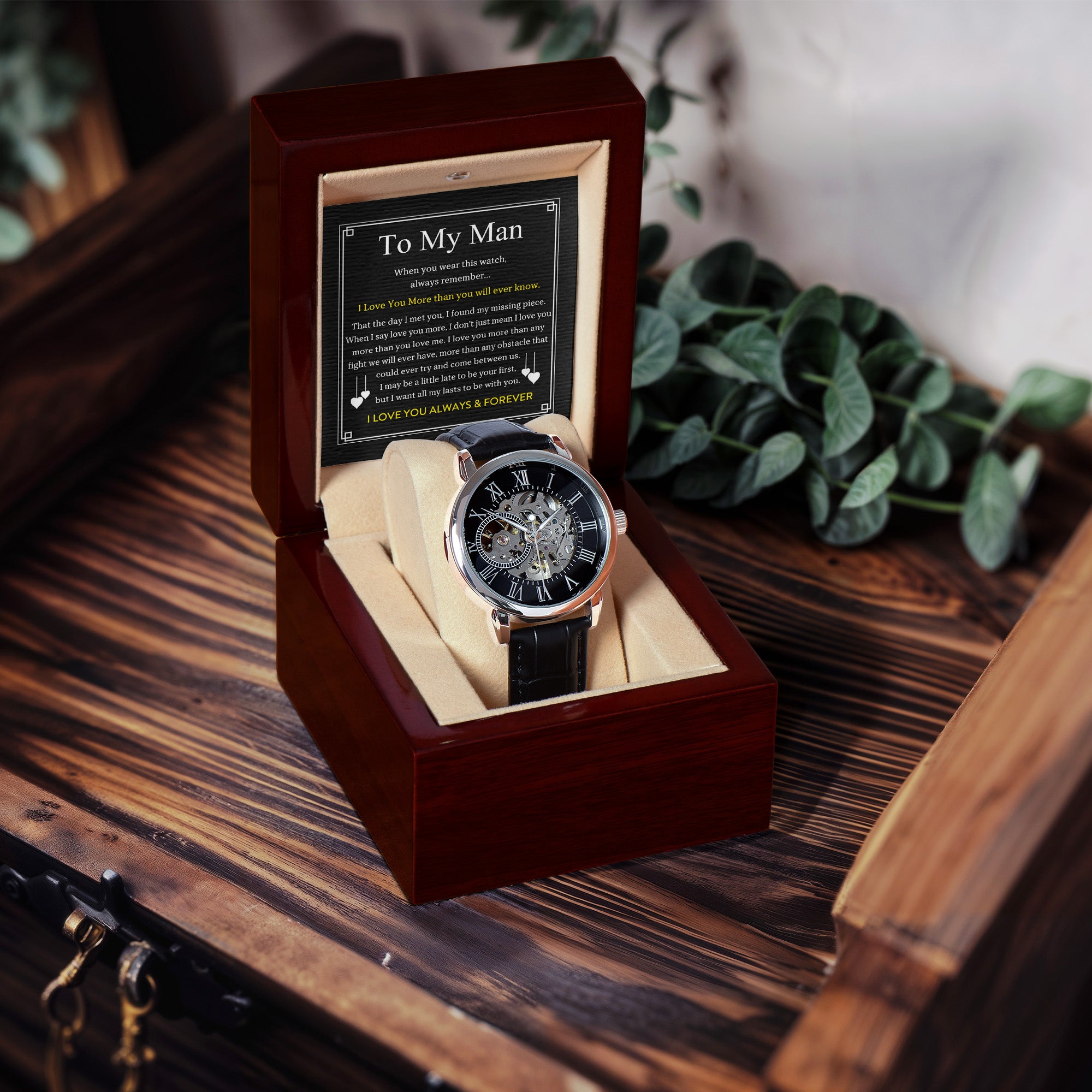 To My Man - I Love You More - Openworks Watch