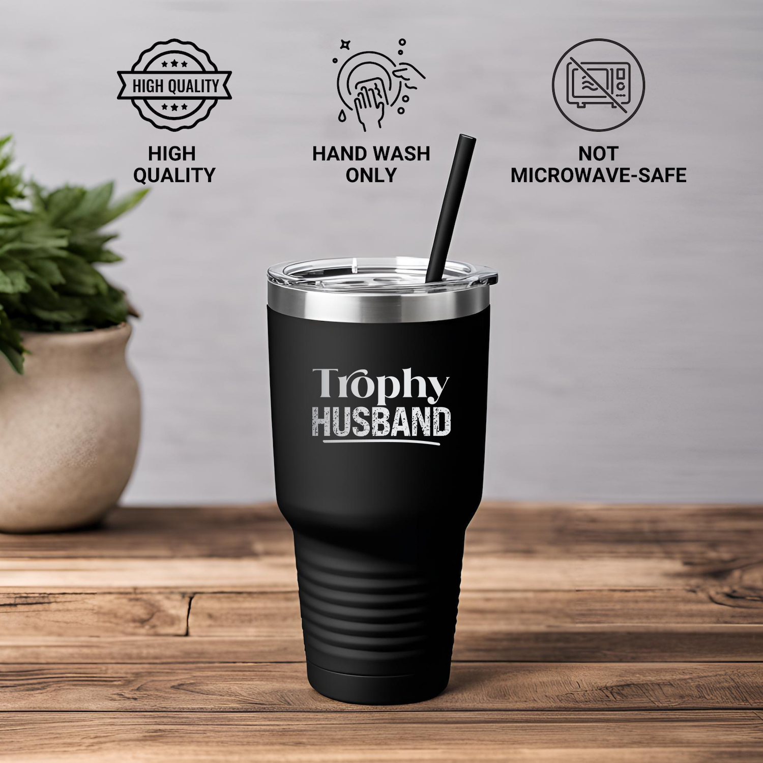 Trophy Husband Stainless Steel Tumbler – 20oz & 30oz