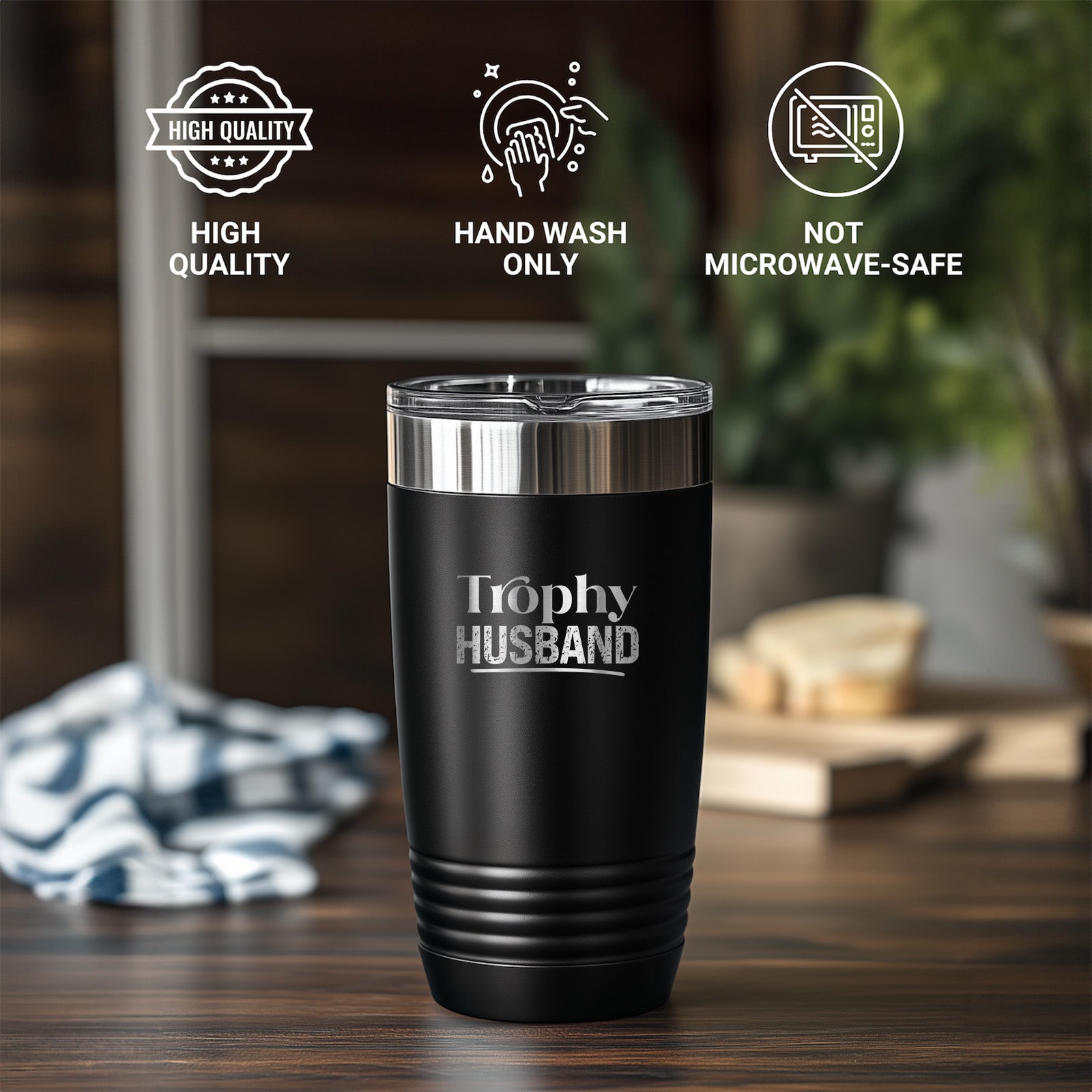 Trophy Husband Stainless Steel Tumbler – 20oz & 30oz