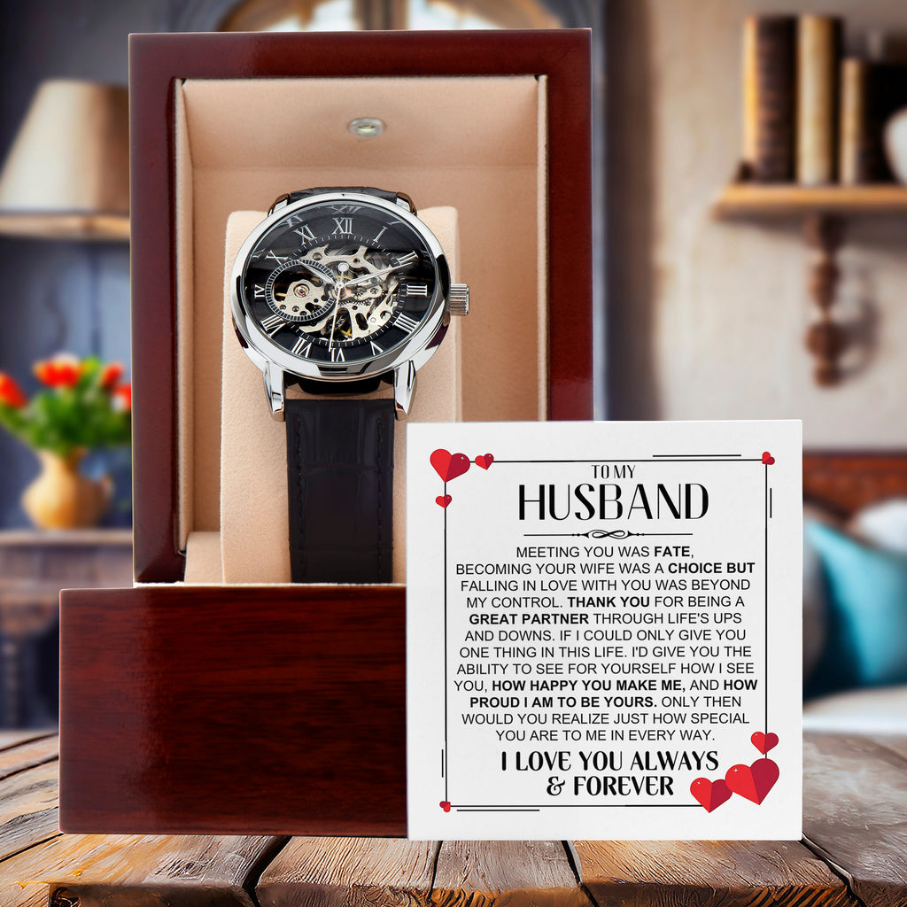 Husband Romantic Openworks Watch - Special To Me