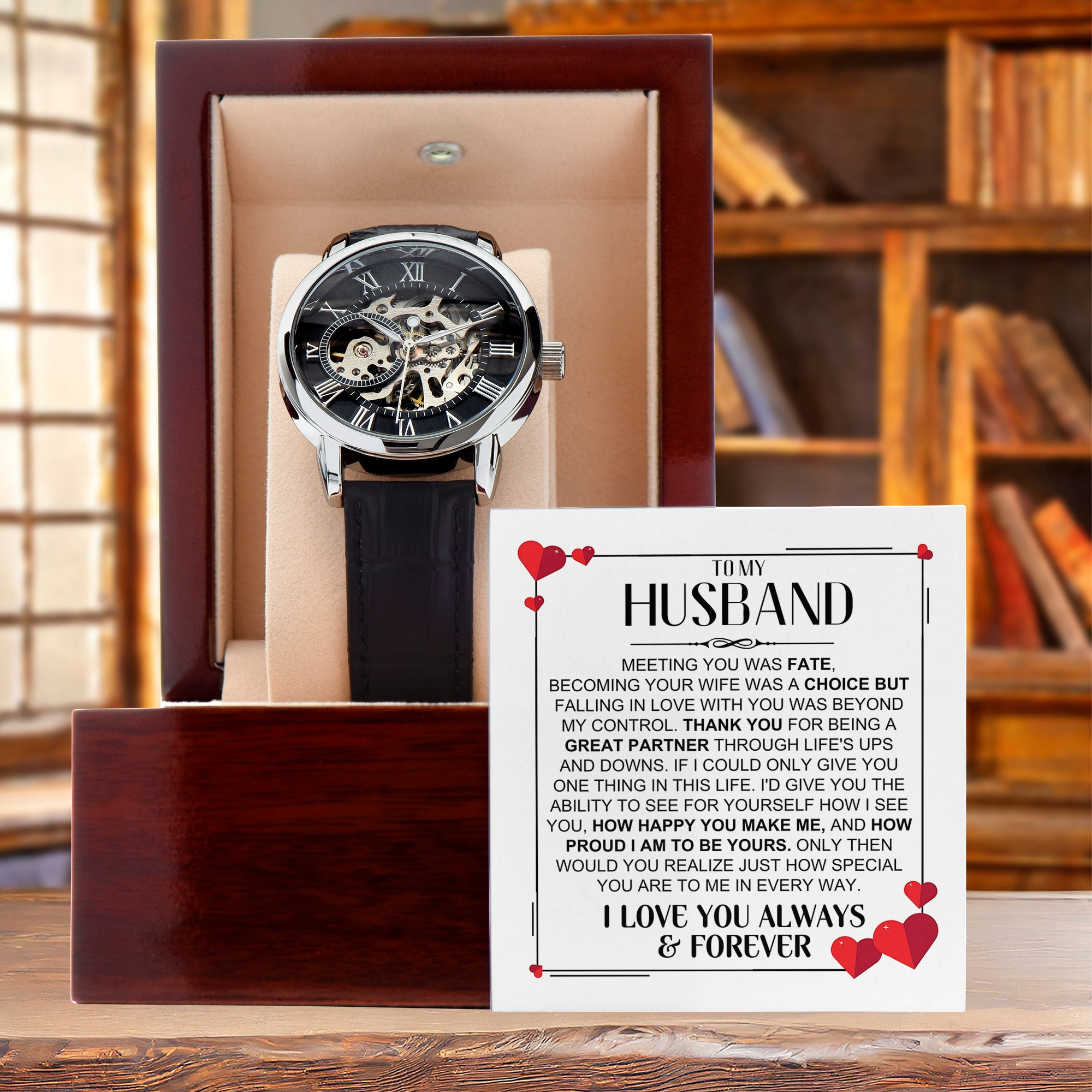 Husband Romantic Openworks Watch - Special To Me
