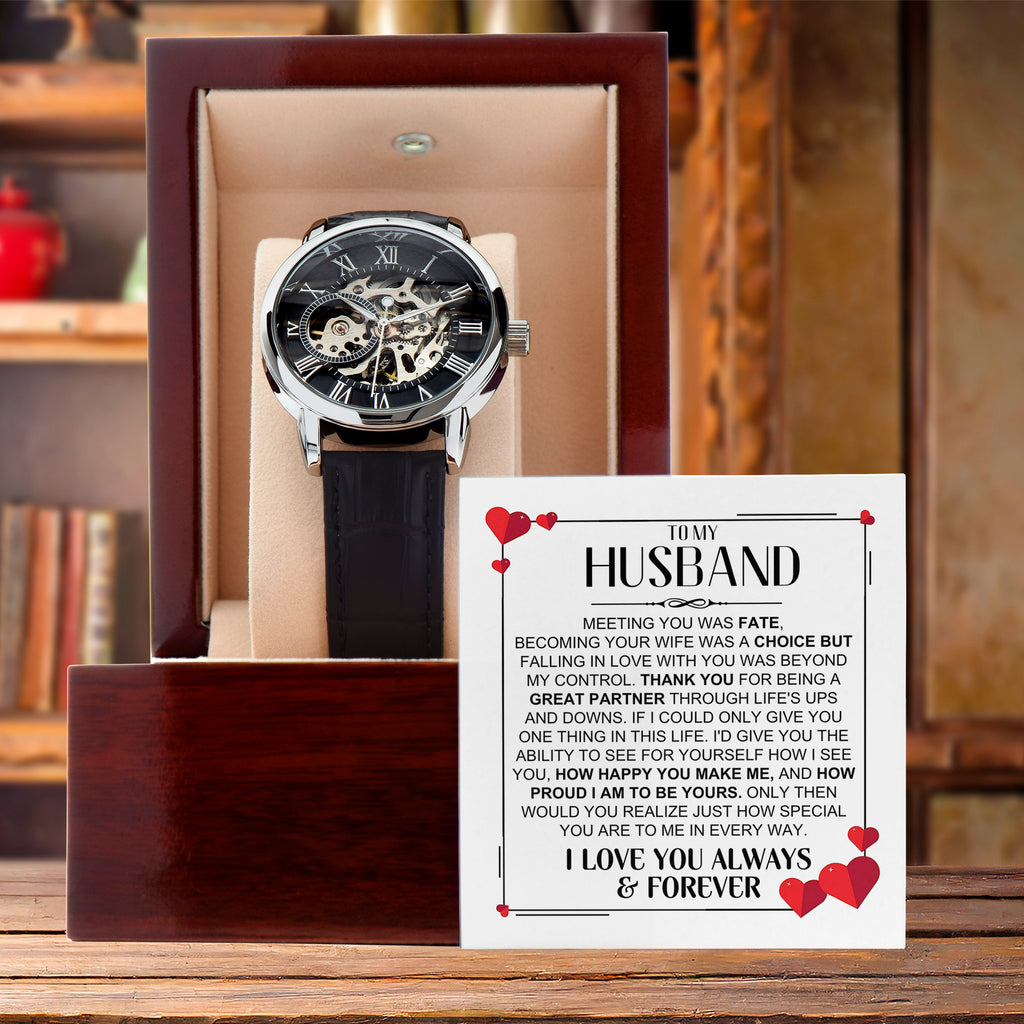 Husband Romantic Openworks Watch - Special To Me