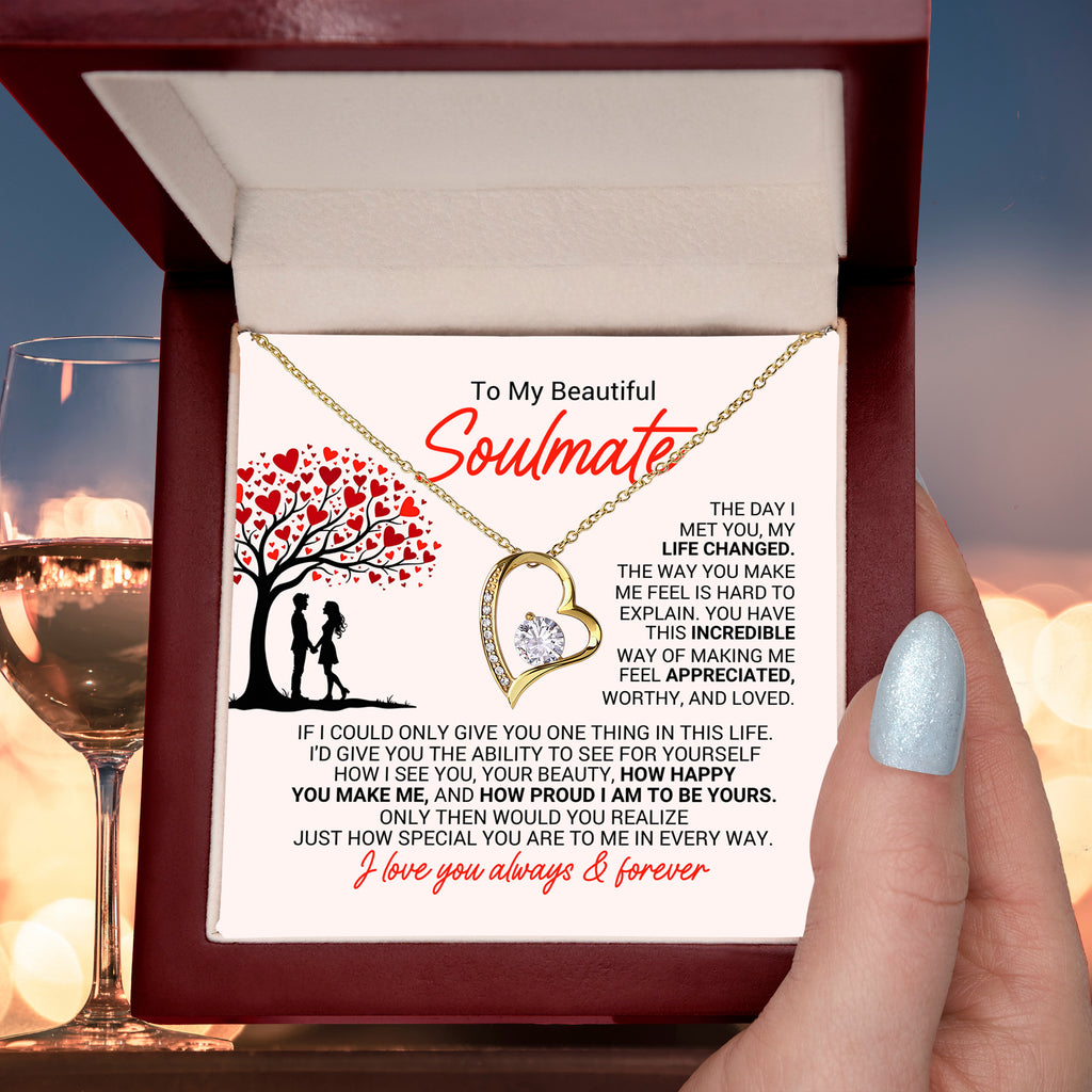Soulmate  Romantic Heart Necklace – A Gift of Love & Appreciation