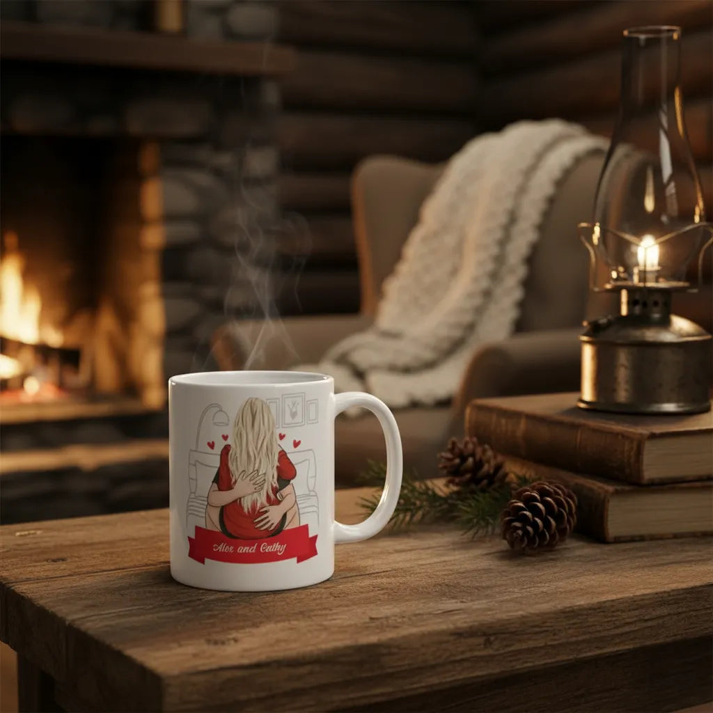 Boyfriend Personalized Funny Coffee Mug - My Girlfriend is Hotter than My Coffee