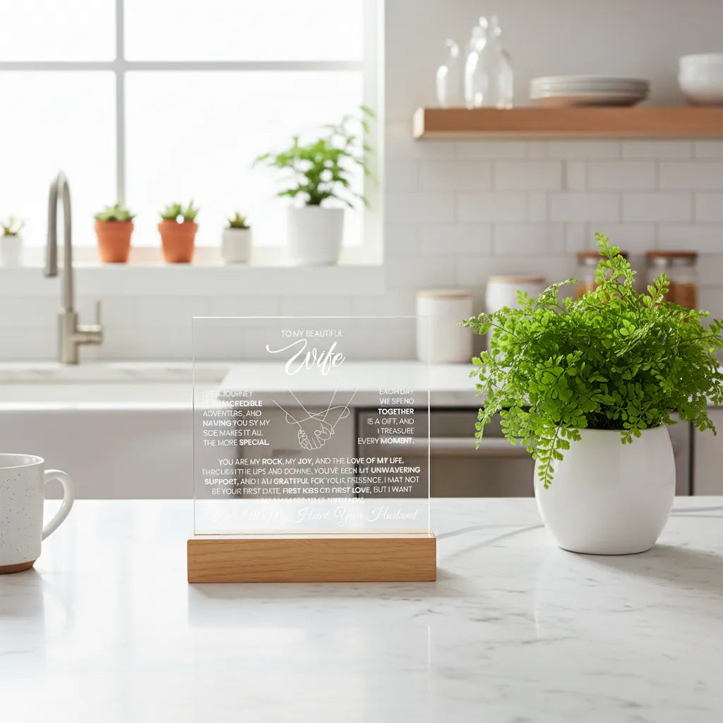 Wife Romantic Acrylic Plaque  – Always By Your Side