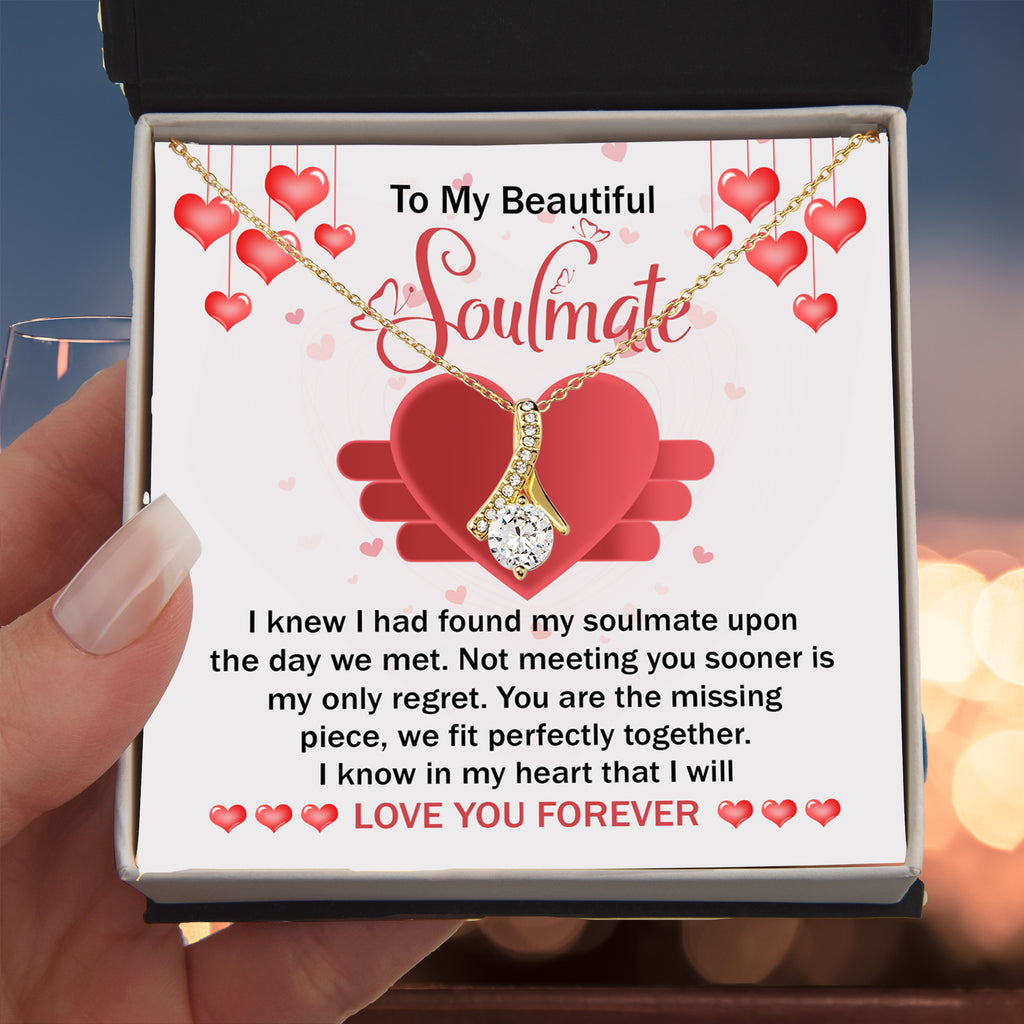 To My Beautiful Soulmate – The Missing Piece Romantic Alluring Beauty Necklace