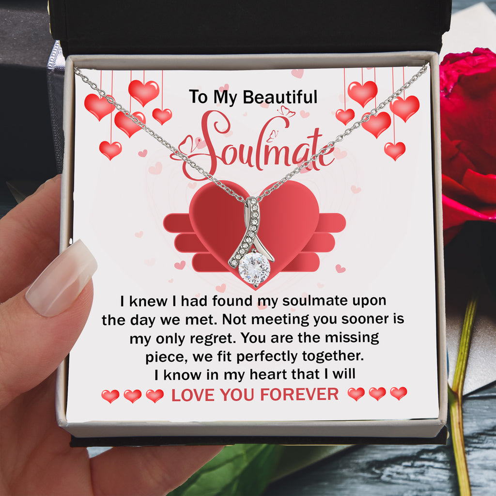 To My Beautiful Soulmate – The Missing Piece Romantic Alluring Beauty Necklace
