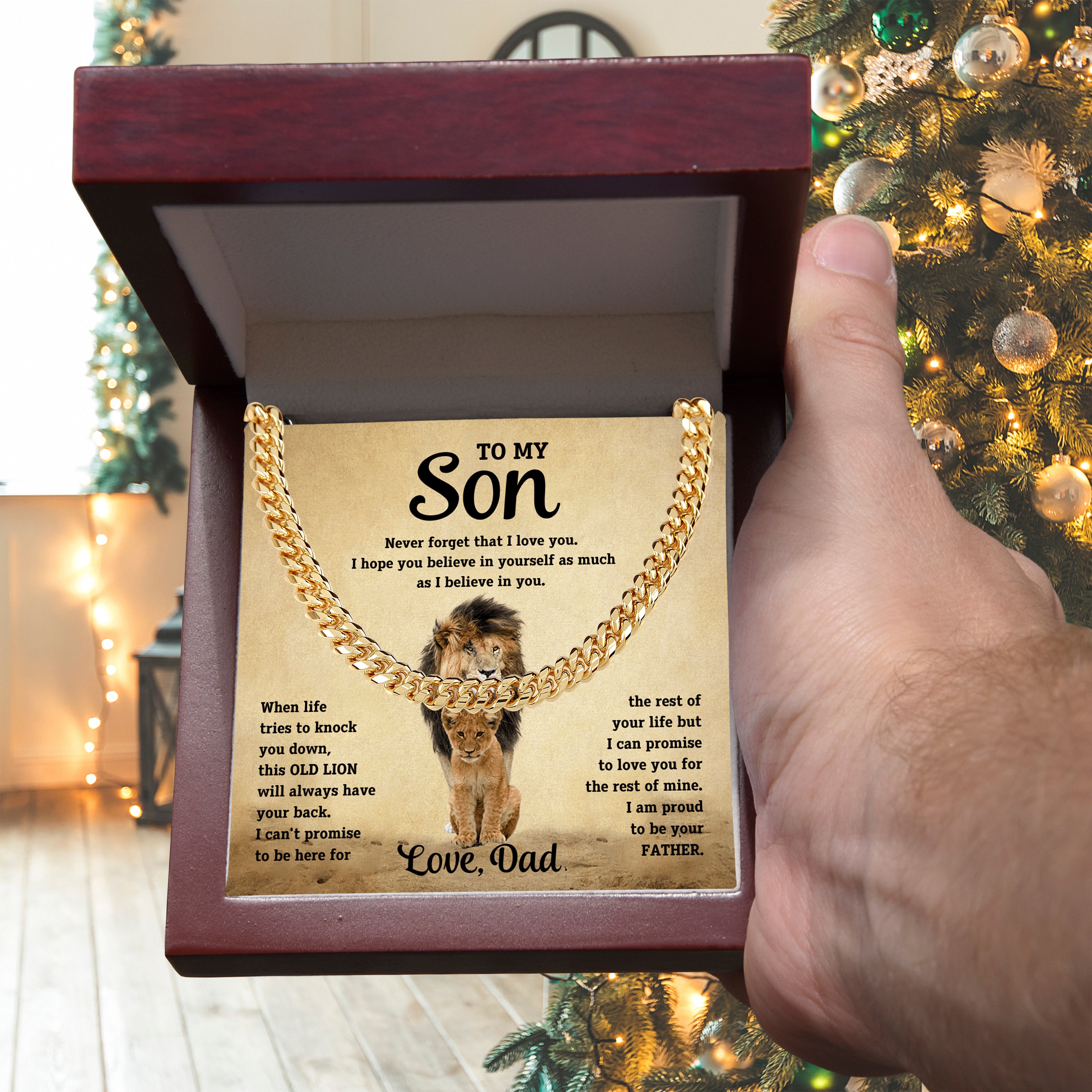 To my son, I am proud to be your father. Love, Dad