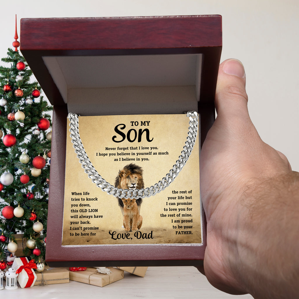 To my son, I am proud to be your father. Love, Dad