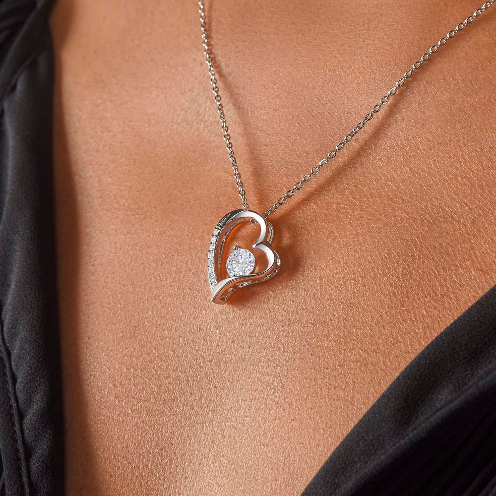 To My Valentine, Romantic Forever Love Necklace with Emotional Message