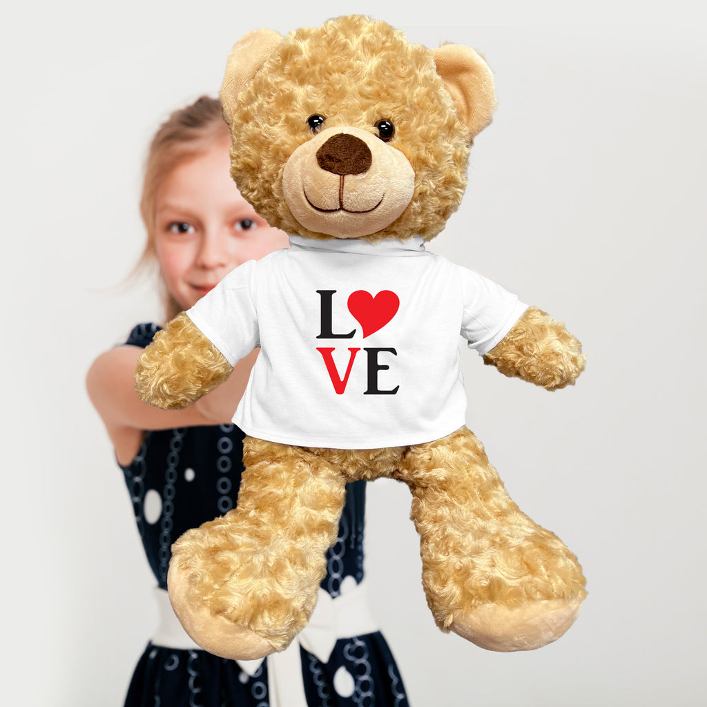 Spread Some Love - Adorable Plush Lamb, Panda, or Teddy Bear with Tee Shirt