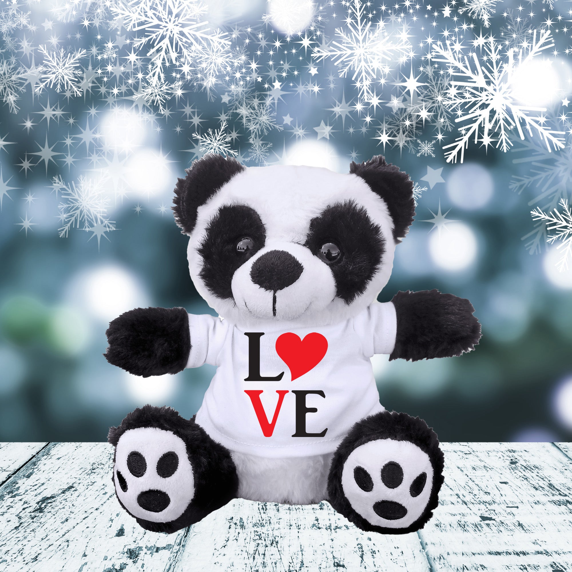 Spread Some Love - Adorable Plush Lamb, Panda, or Teddy Bear with Tee Shirt