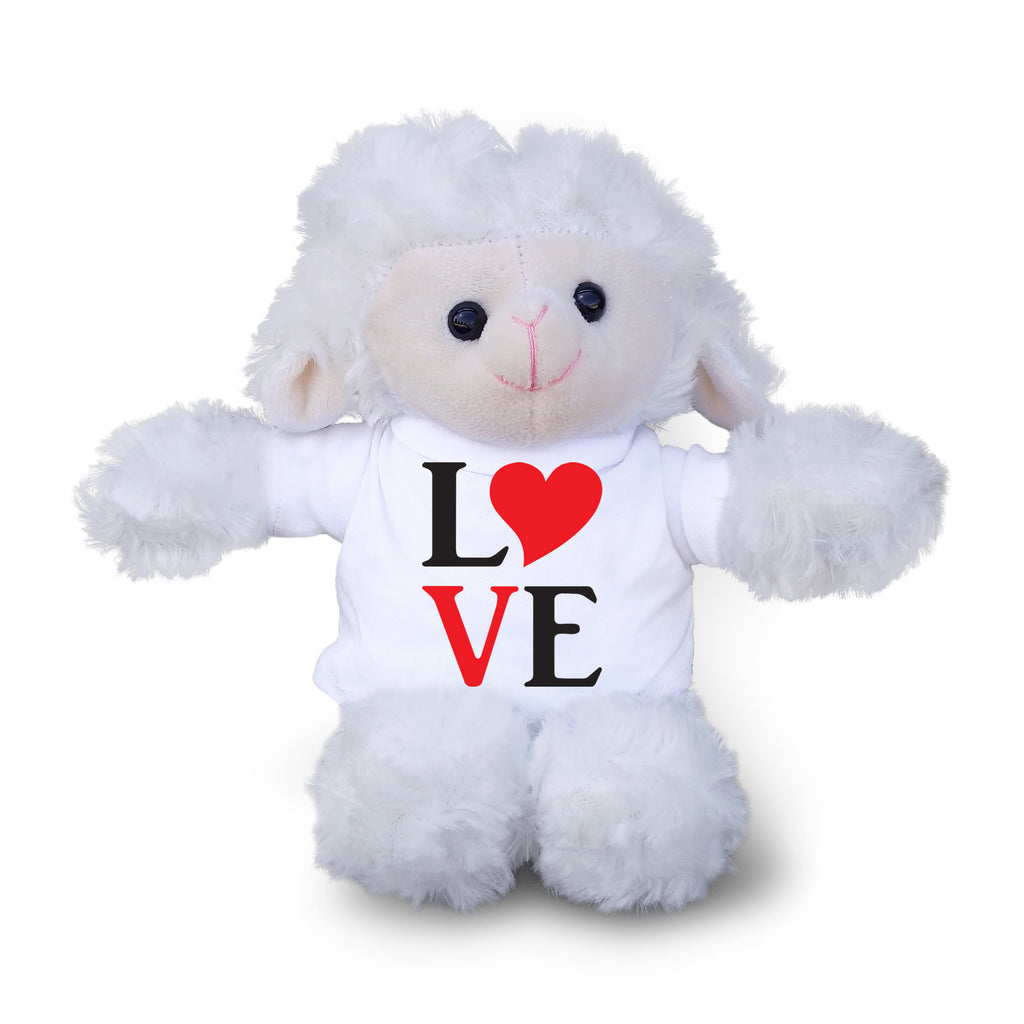 Spread Some Love - Adorable Plush Lamb, Panda, or Teddy Bear with Tee Shirt