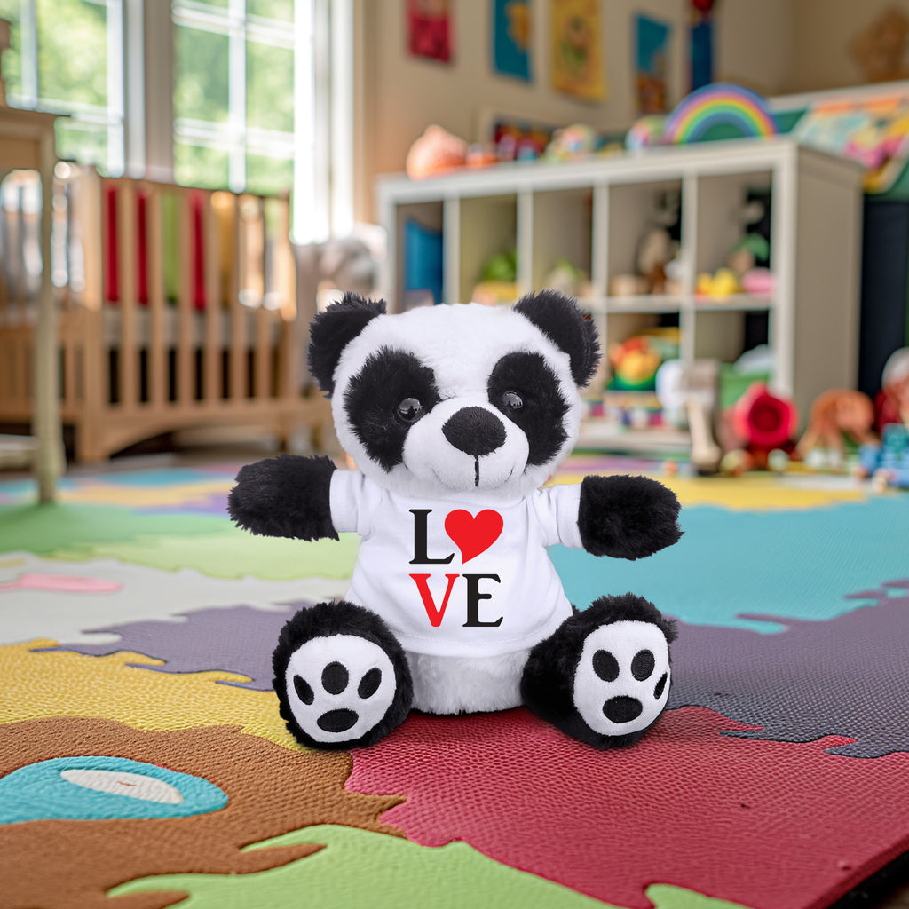 Spread Some Love - Adorable Plush Lamb, Panda, or Teddy Bear with Tee Shirt