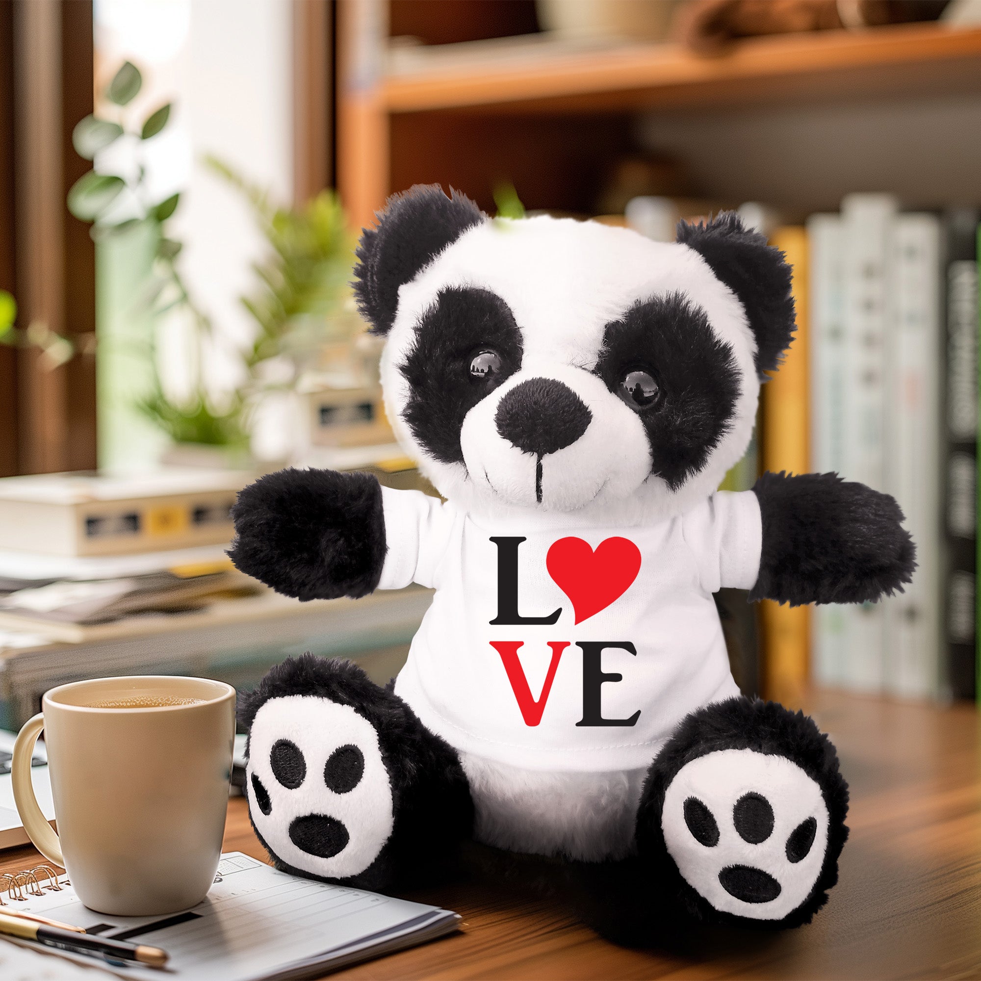 Spread Some Love - Adorable Plush Lamb, Panda, or Teddy Bear with Tee Shirt