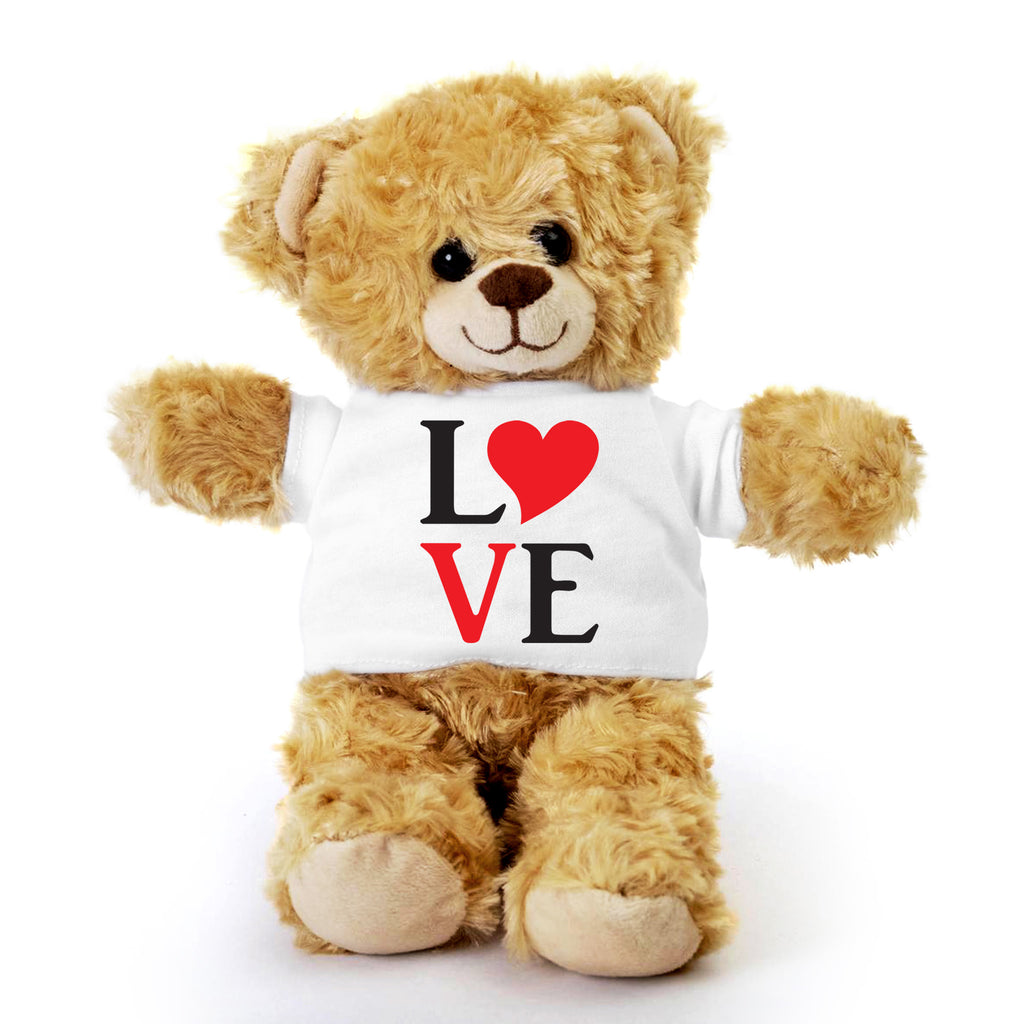 Spread Some Love - Adorable Plush Lamb, Panda, or Teddy Bear with Tee Shirt