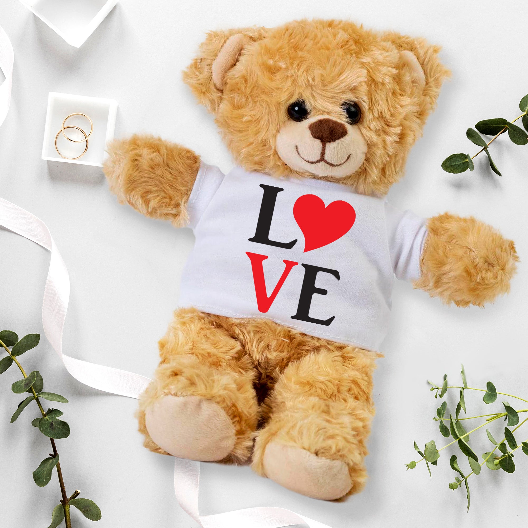 Spread Some Love - Adorable Plush Lamb, Panda, or Teddy Bear with Tee Shirt