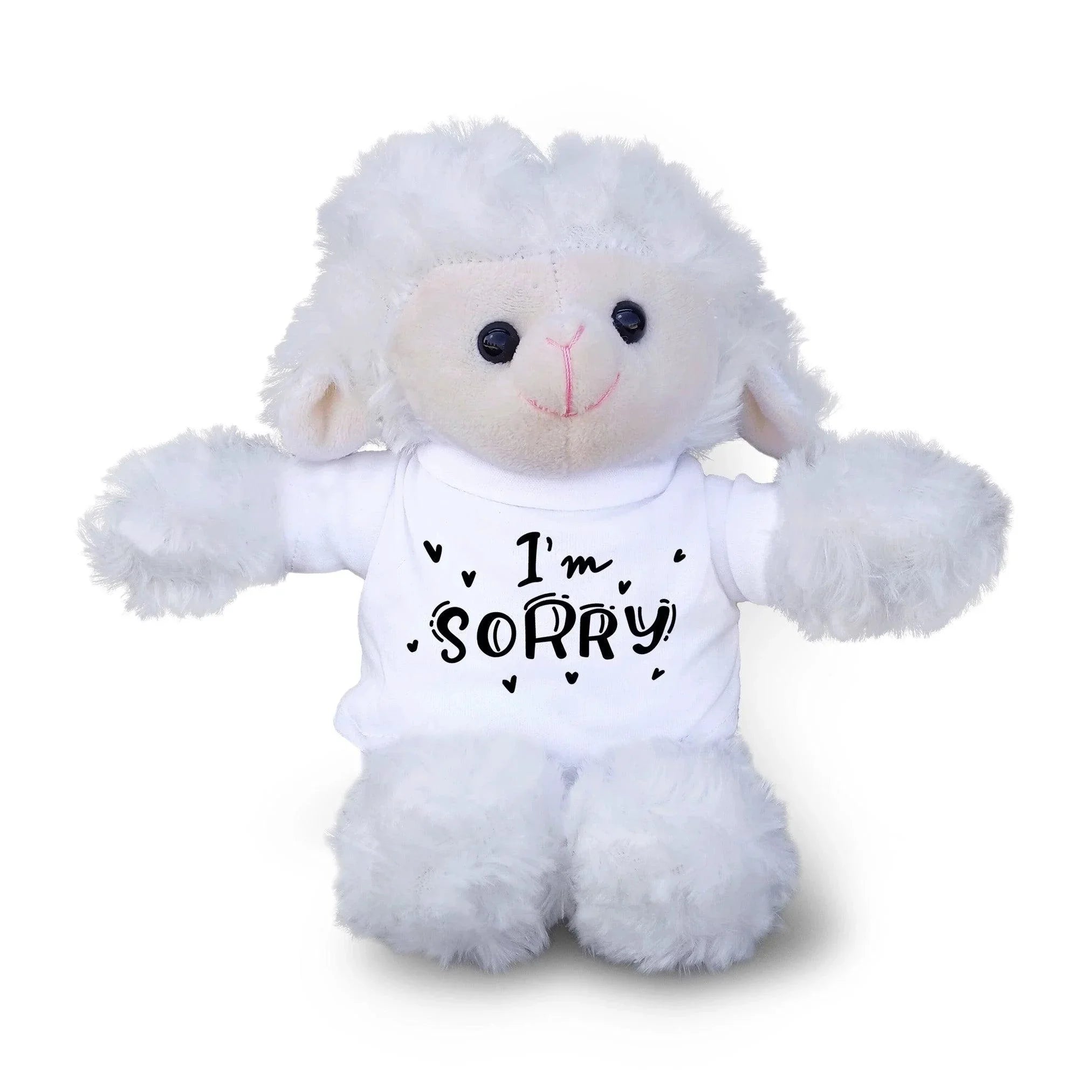 Apology Gift - I am Sorry - Plush Lamb, Teddy or Panda Bear with Tee Shirt