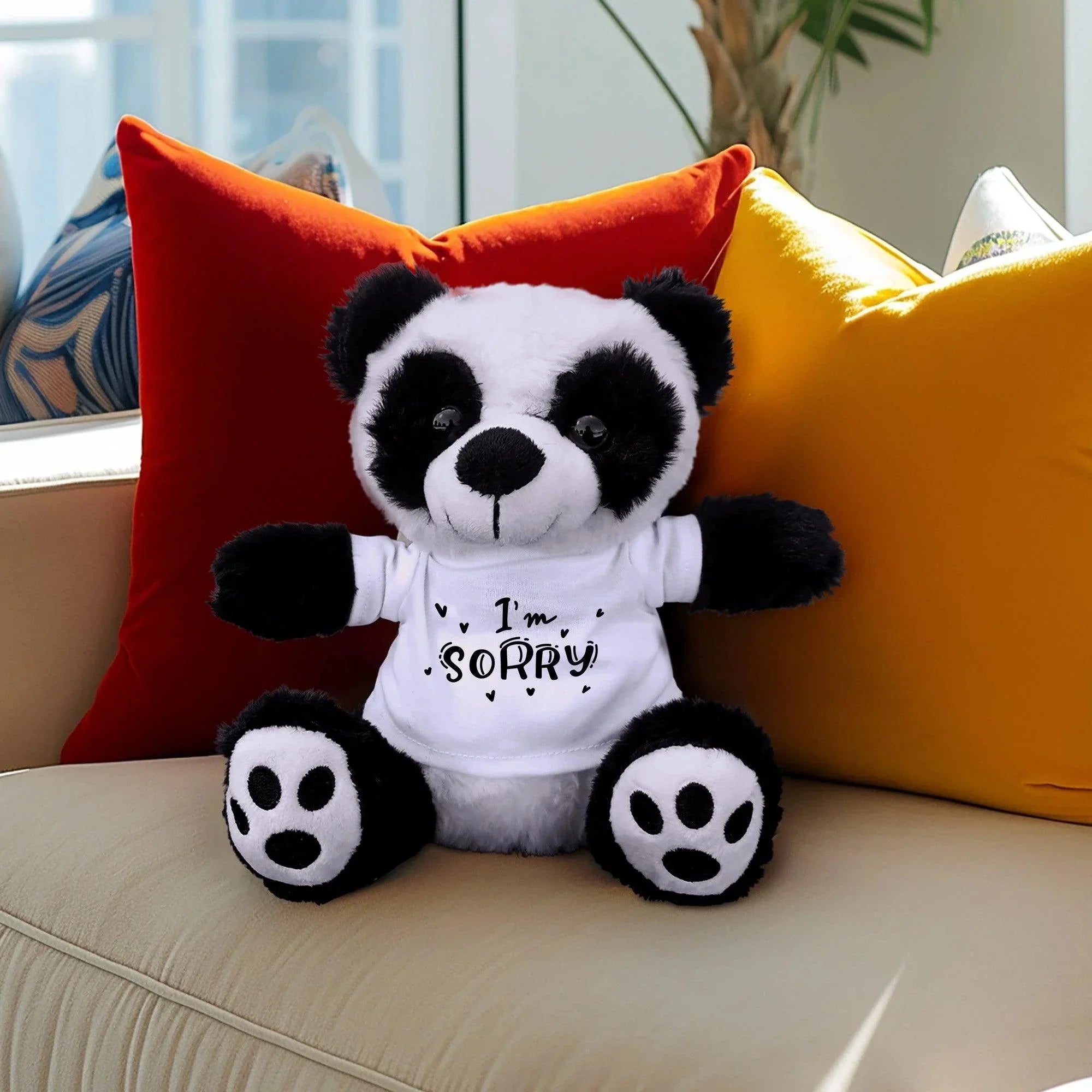 Apology Gift - I am Sorry - Plush Lamb, Teddy or Panda Bear with Tee Shirt