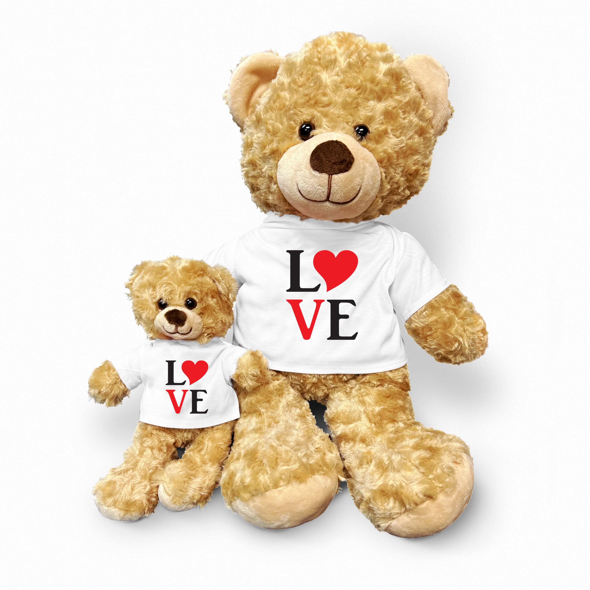 Spread Some Love - Adorable Plush Lamb, Panda, or Teddy Bear with Tee Shirt