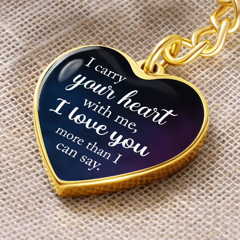 To My Wife Heart Keychain – “Thank You for Bringing Joy to My Heart” Romantic Gift for Wife