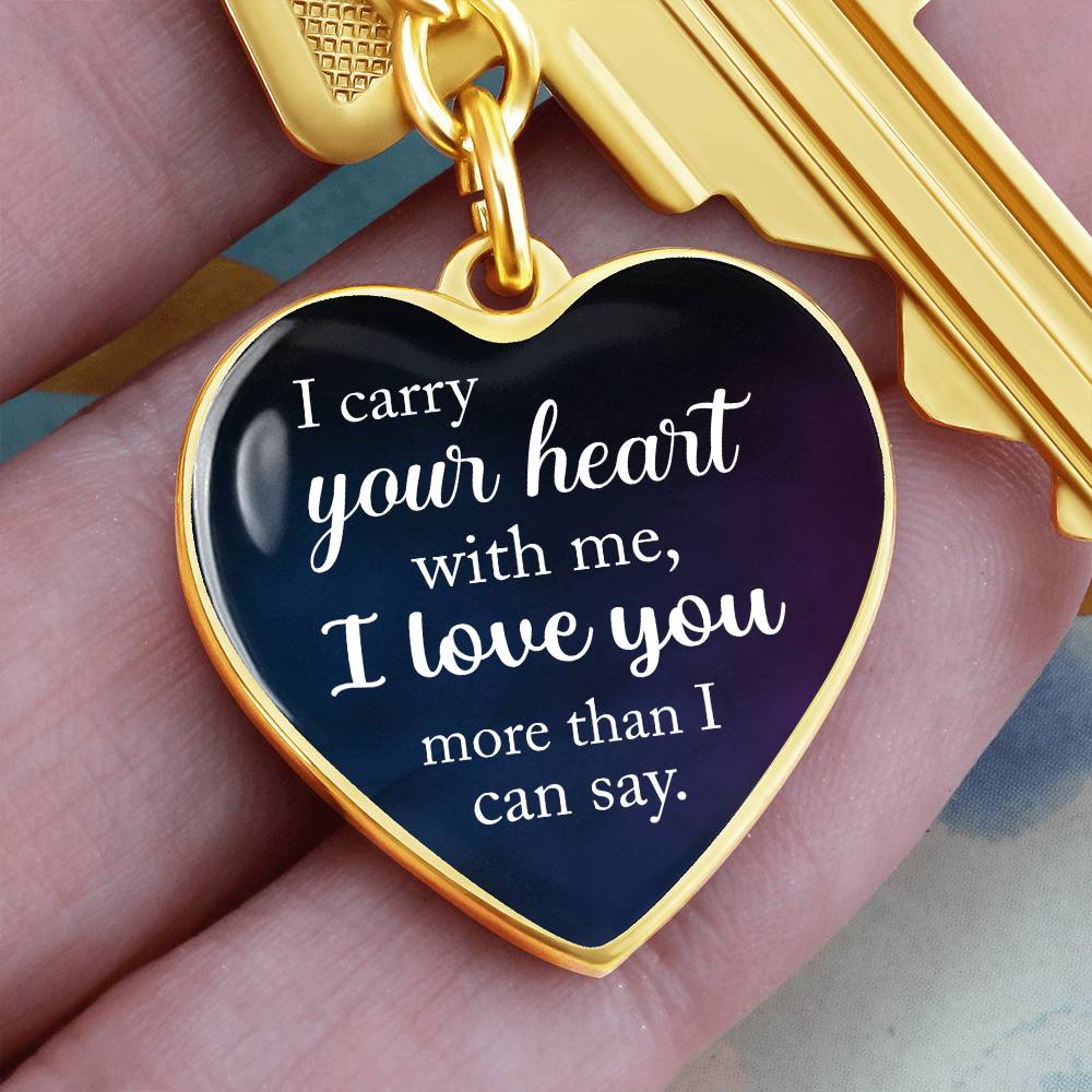 To My Wife Heart Keychain – “Thank You for Bringing Joy to My Heart” Romantic Gift for Wife