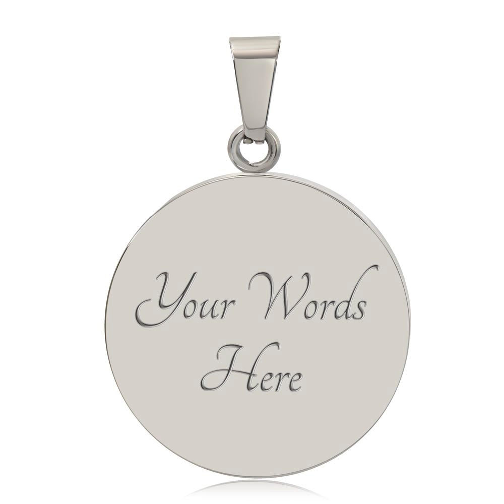 Soulmate Gift - I Wish I Could Turn Back Time - Custom Engraved Pendant Necklace