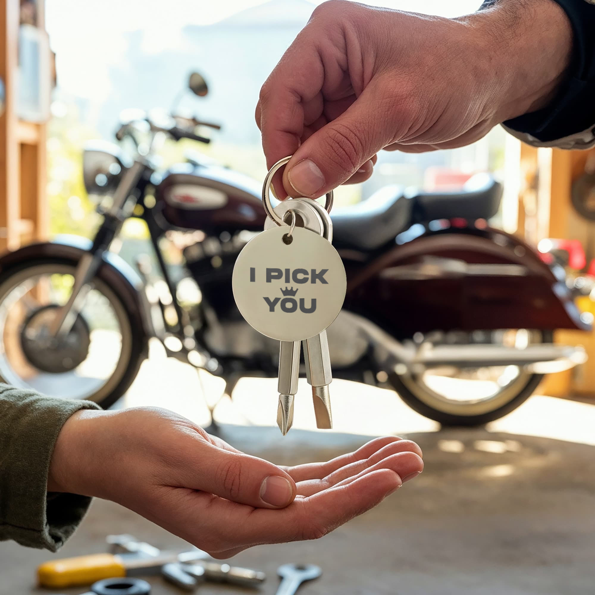 Soulmate Engraved Keychain – A Small Gift with Big Meaning - I Pick You