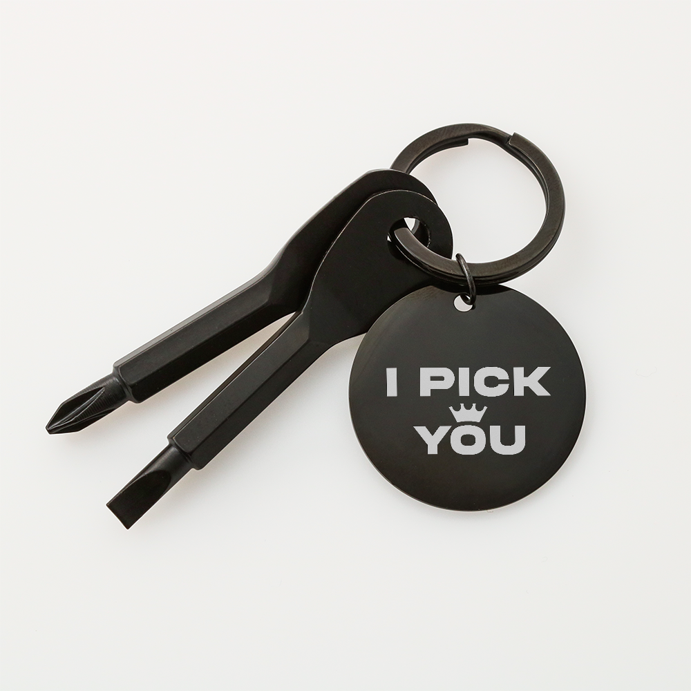 Soulmate Engraved Keychain – A Small Gift with Big Meaning - I Pick You