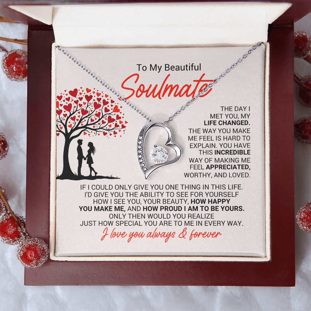 Soulmate  Romantic Heart Necklace – A Gift of Love & Appreciation