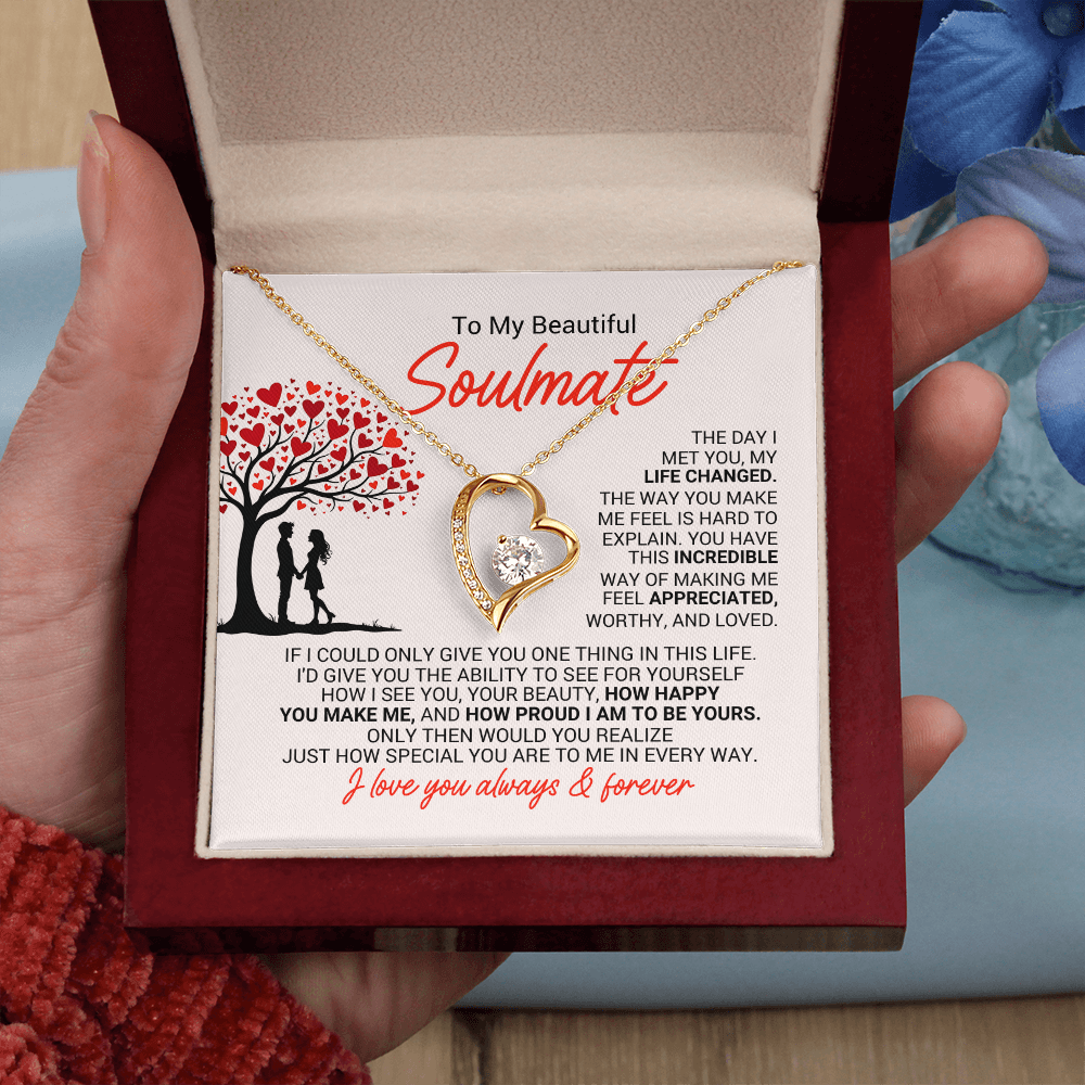 Soulmate  Romantic Heart Necklace – A Gift of Love & Appreciation