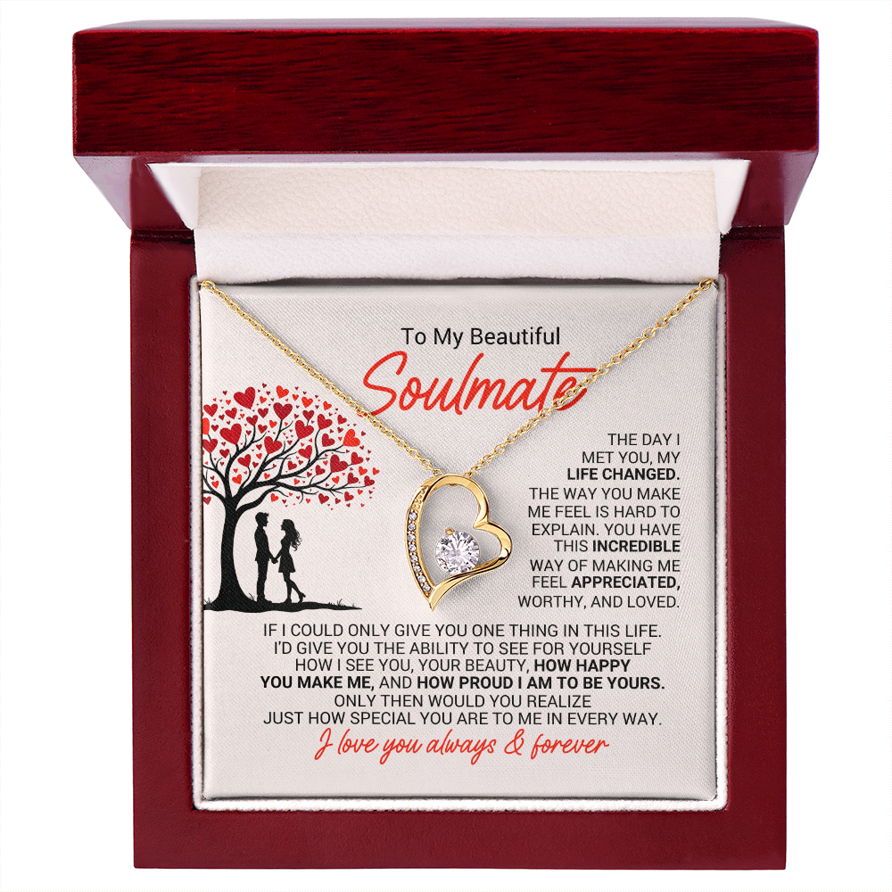 Soulmate  Romantic Heart Necklace – A Gift of Love & Appreciation