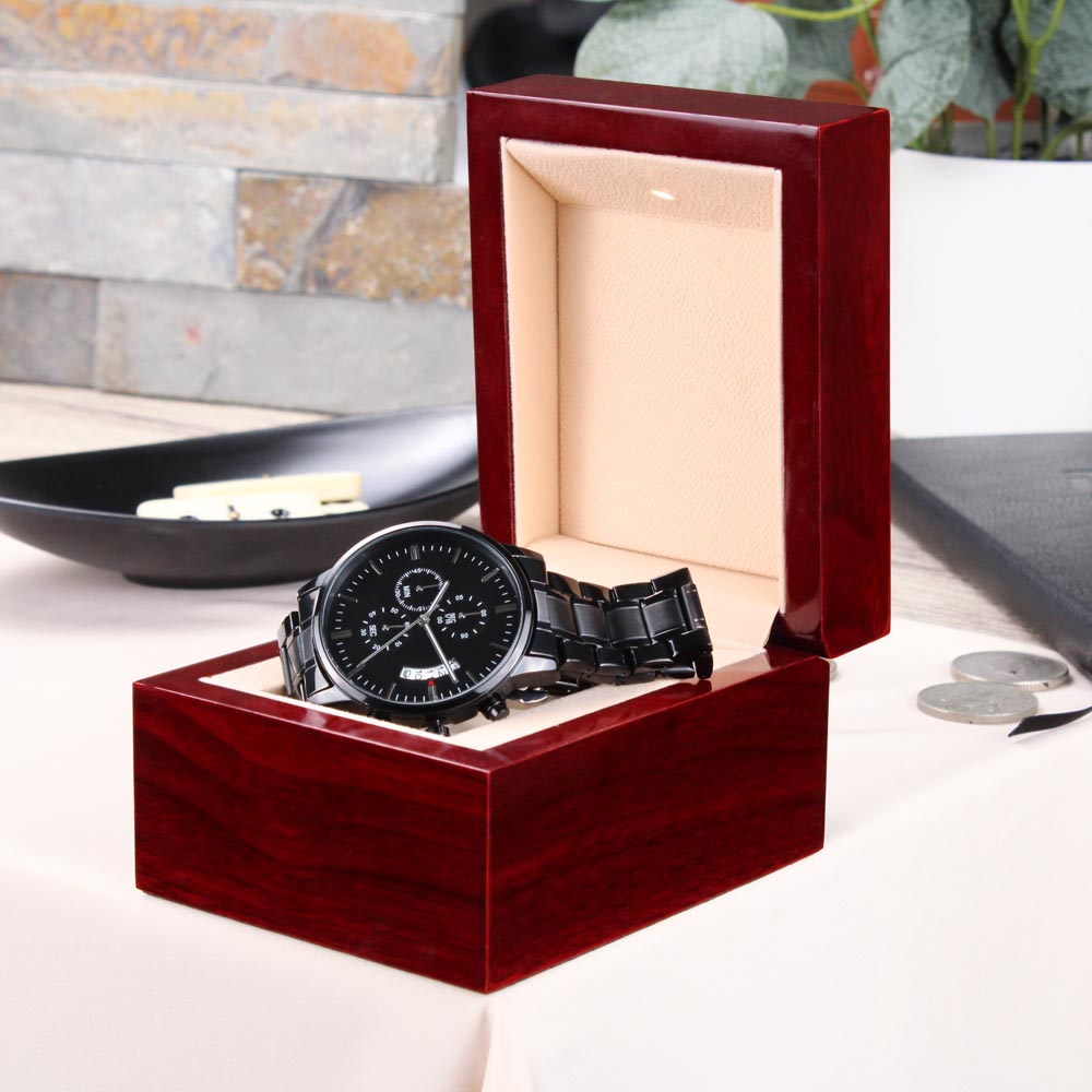 To My Future Husband Engraved Watch – Engagement Gift for Fiancé | Counting Down to “I Do”