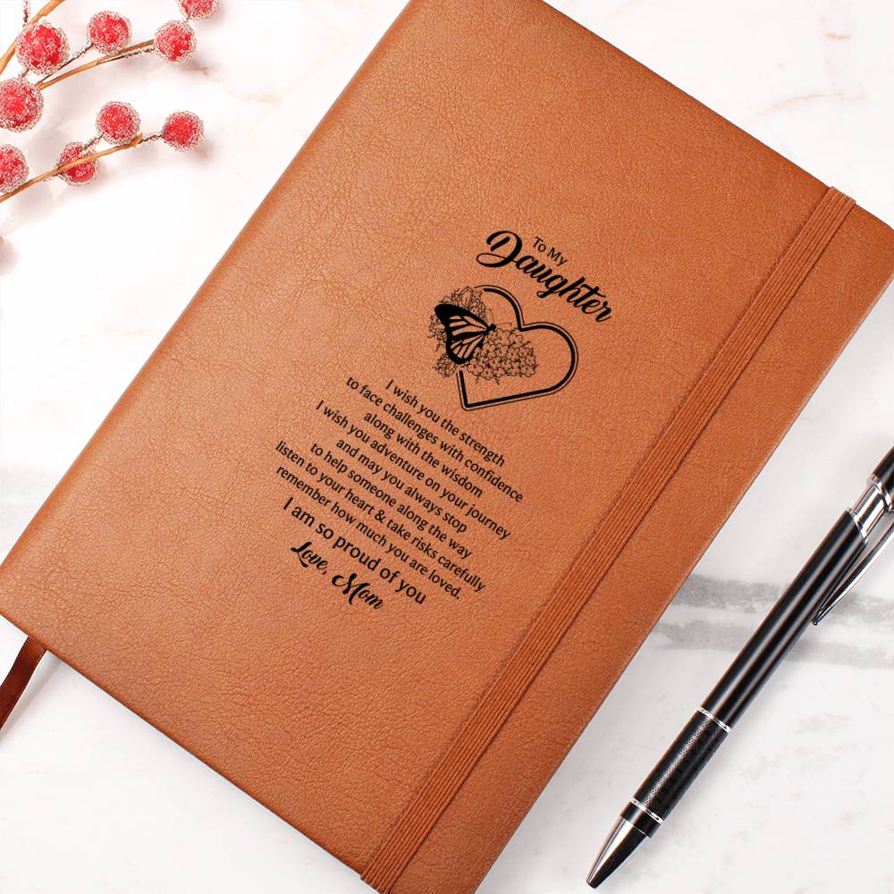 To my daughter, Butterfly Journal - Mom's Love Letter Notebook