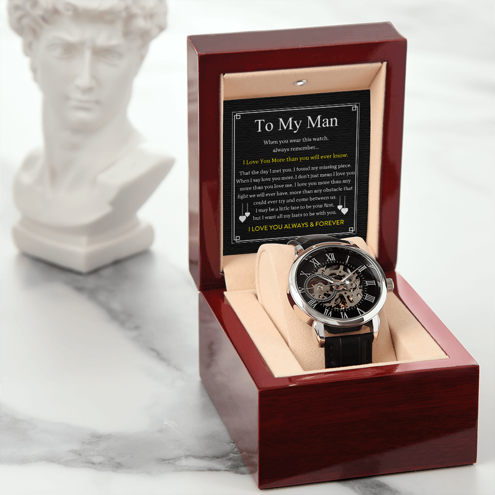 To My Man - I Love You More - Openworks Watch