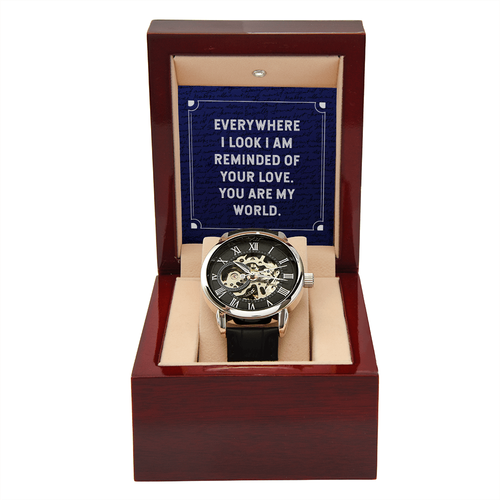 To My Man Open Works Watch – Meaningful Love Gift for Husband or Boyfriend