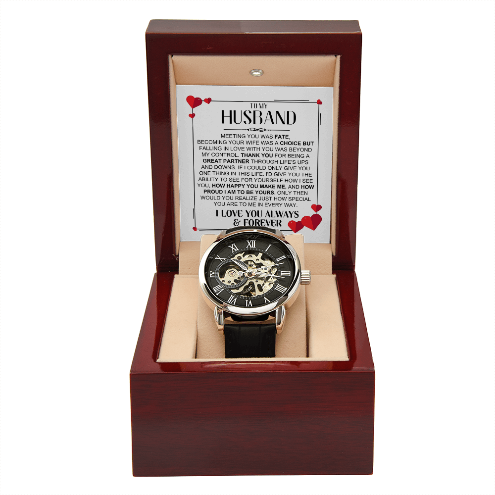 Husband Romantic Openworks Watch - Special To Me