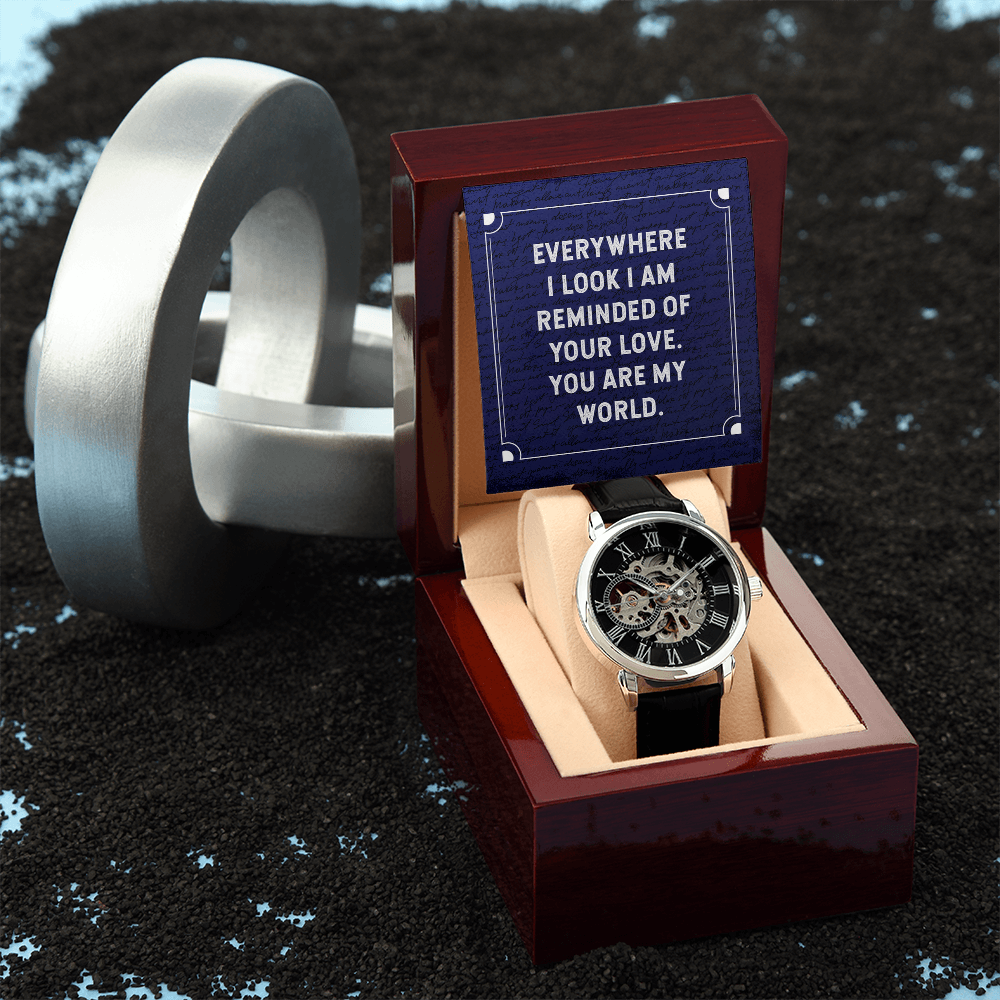 To My Man Open Works Watch – Meaningful Love Gift for Husband or Boyfriend