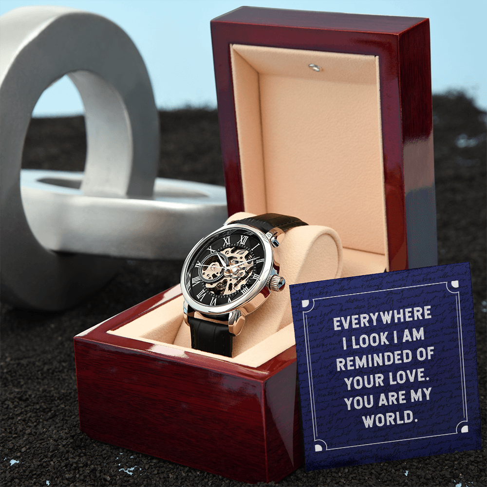 To My Man Open Works Watch – Meaningful Love Gift for Husband or Boyfriend