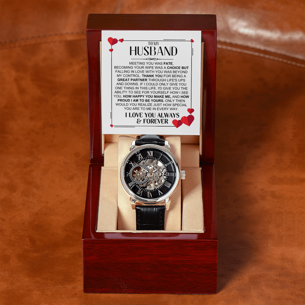 Husband Romantic Openworks Watch - Special To Me