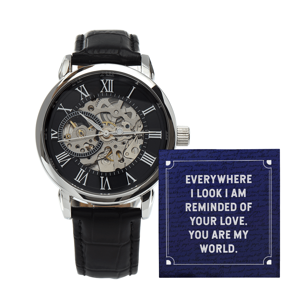 To My Man Open Works Watch – Meaningful Love Gift for Husband or Boyfriend