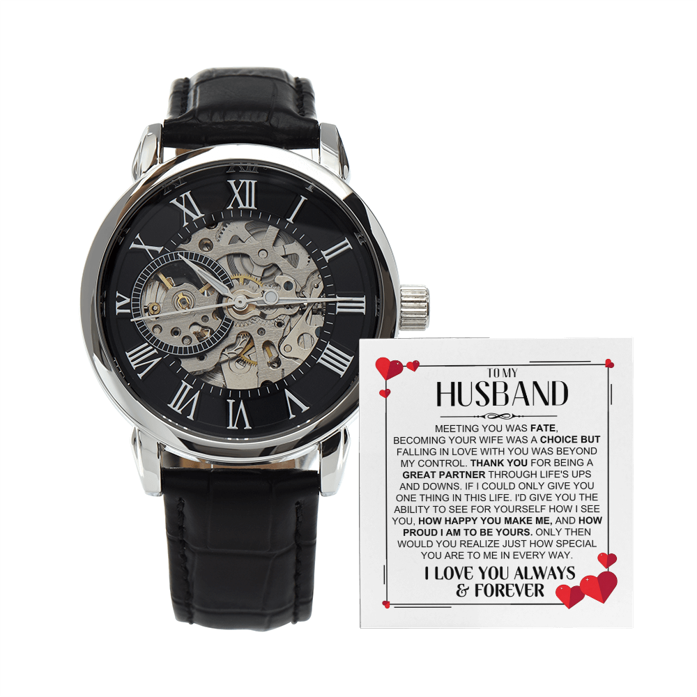 Husband Romantic Openworks Watch - Special To Me