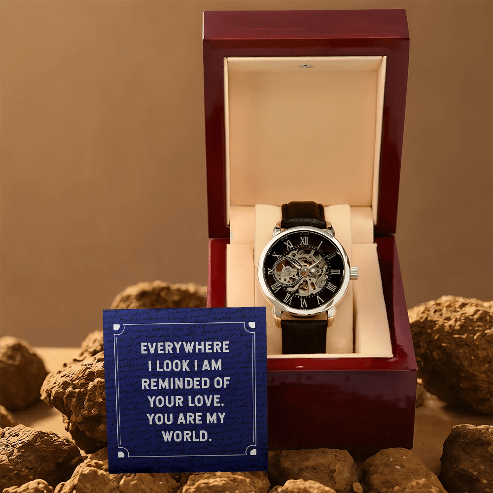 To My Man Open Works Watch – Meaningful Love Gift for Husband or Boyfriend