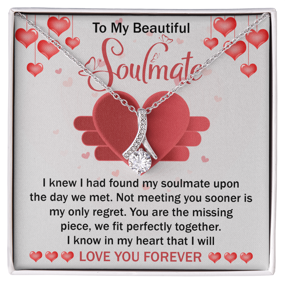 To My Beautiful Soulmate – The Missing Piece Romantic Alluring Beauty Necklace