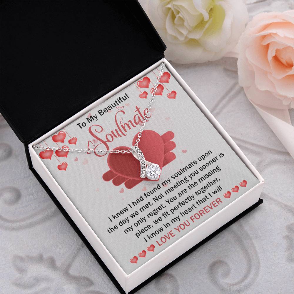 To My Beautiful Soulmate – The Missing Piece Romantic Alluring Beauty Necklace