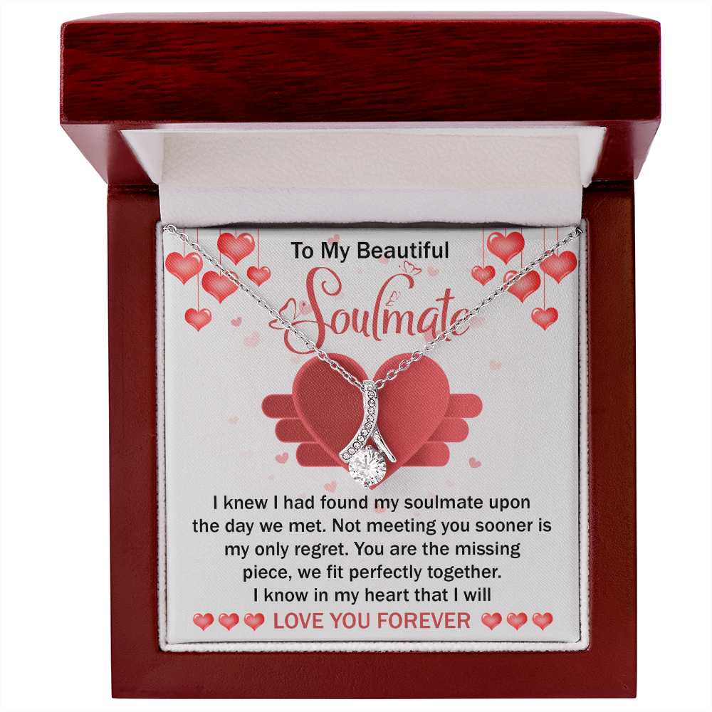 To My Beautiful Soulmate – The Missing Piece Romantic Alluring Beauty Necklace