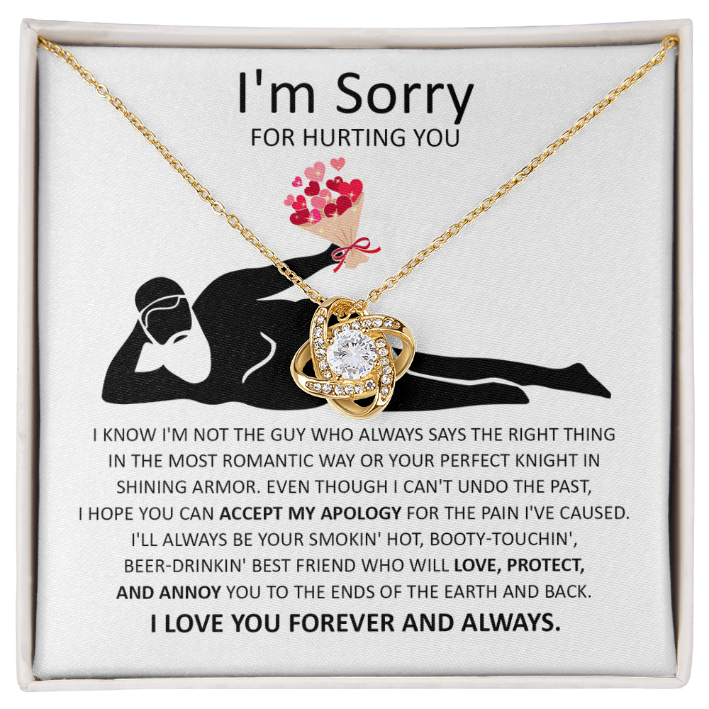 Apology Gift for Her - I'm Sorry - Love Knot Necklace