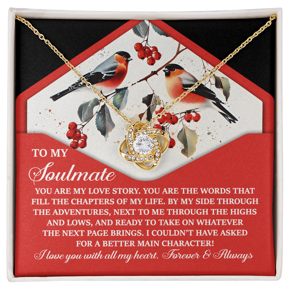 To My Soulmate - My Love Story - Romantic Necklace Gift for Her
