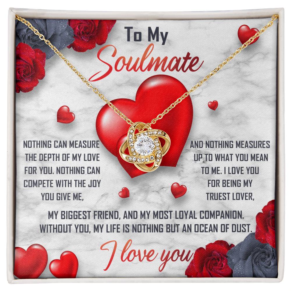 Soulmate - My Truest Lover - Romantic Love Knot Necklace